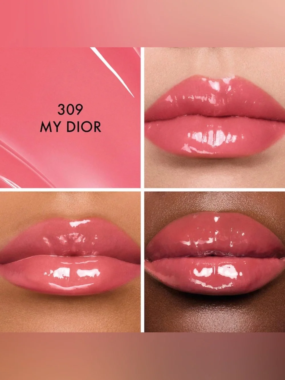 Dior Addict Glass Lipstick Ultra-Shine Hydrating Lip Gloss Stick - 309 My Dior